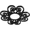Ekena Millwork Cohen Architectural Grade PVC Pierced Ceiling Medallion, Black, 22"OD x 7 1/2"ID x 3/4"P CMPP22COSBL - alternate 4